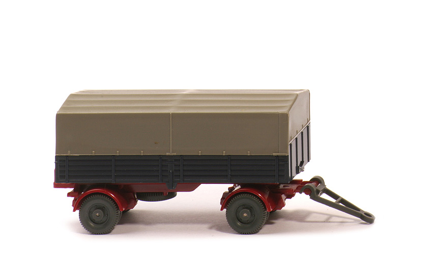 LKW-Anhänger (Typ 8) - PR stahlblau, CH weinrot, Räder 11 mm 6-Loch - 402/7p
