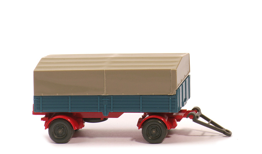 LKW-Anhänger (Typ 8) - PR azurblau CH rot, Räder 11 mm, 6-Loch anthrazit - 402/7h