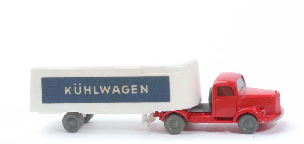 MB L 3500 S Alter Kühlsattelzug - Kühlwagen, ZM rot, Aufl. weiß - 520/13a