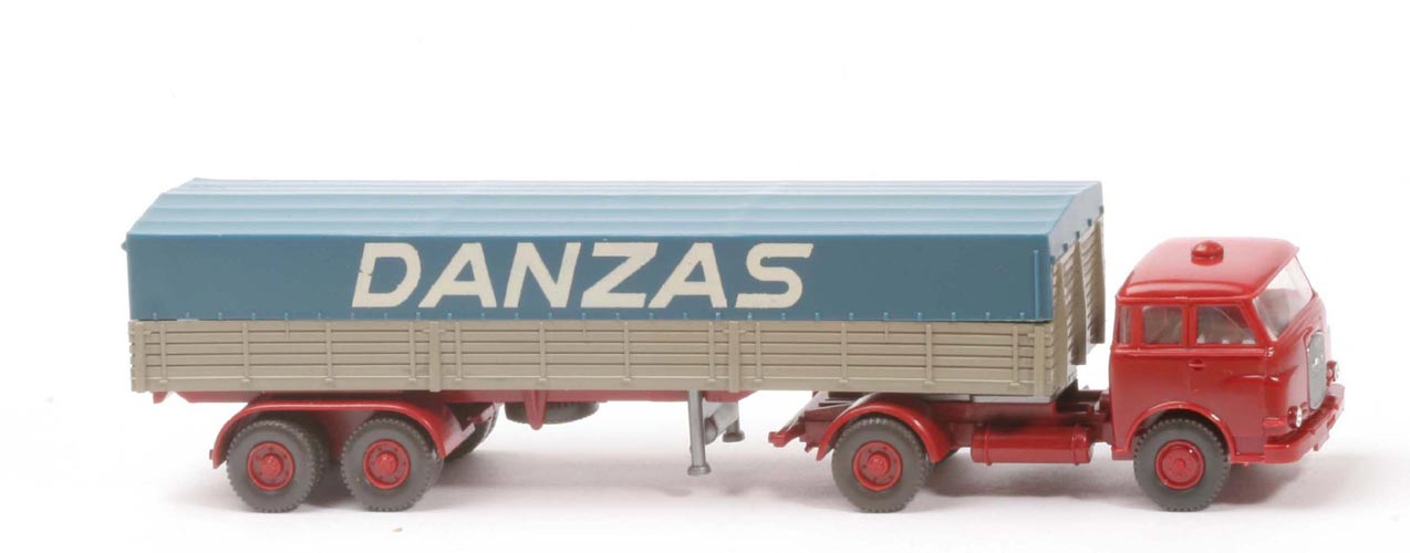MAN 10.230 Pritschen-Sattelschlepper - Danzas mit Rücklichtstange - 510/a1b