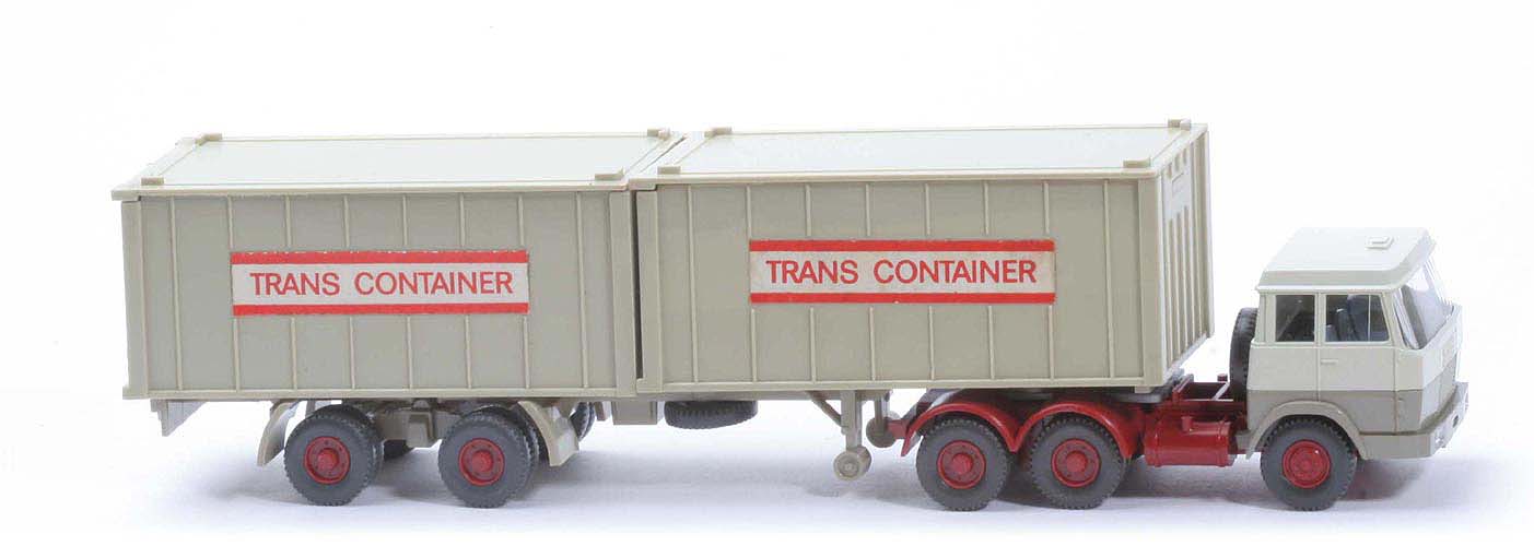 Hanomag-Henschel Container-Sattelzug - Trans Container 2 x 20 ft , perlweiß/olivgrau - 521/5 ?
