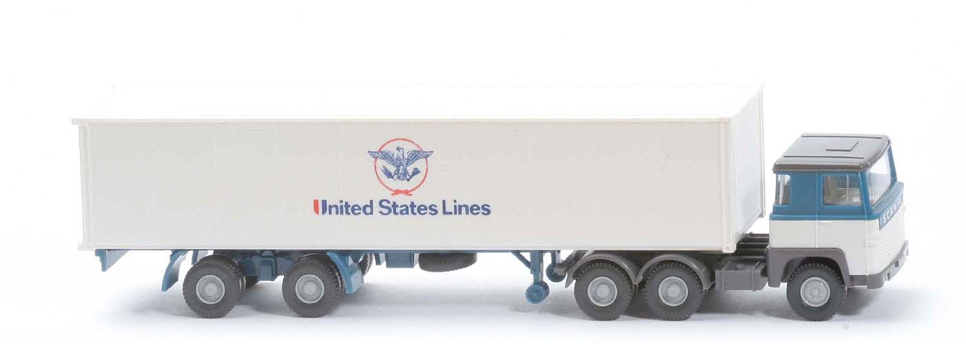 Scania 110  Container-Sattelzug - United States Lines - 520/35a