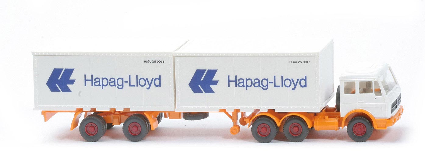 MB 2632 S Container-Sattelzug - Hapag-Lloyd 2 x 20 ft , weiß - Hapag-Lloyd 6