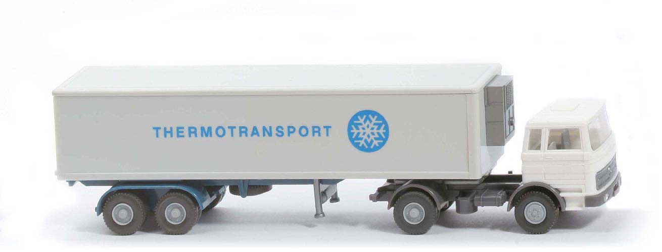 MB LPS 1620 Tiefkühlsattelzug Thermotransport - ZM weiß/basaltgrau, Auflieger: Dach altweiß, CH azurblau - 528/8d