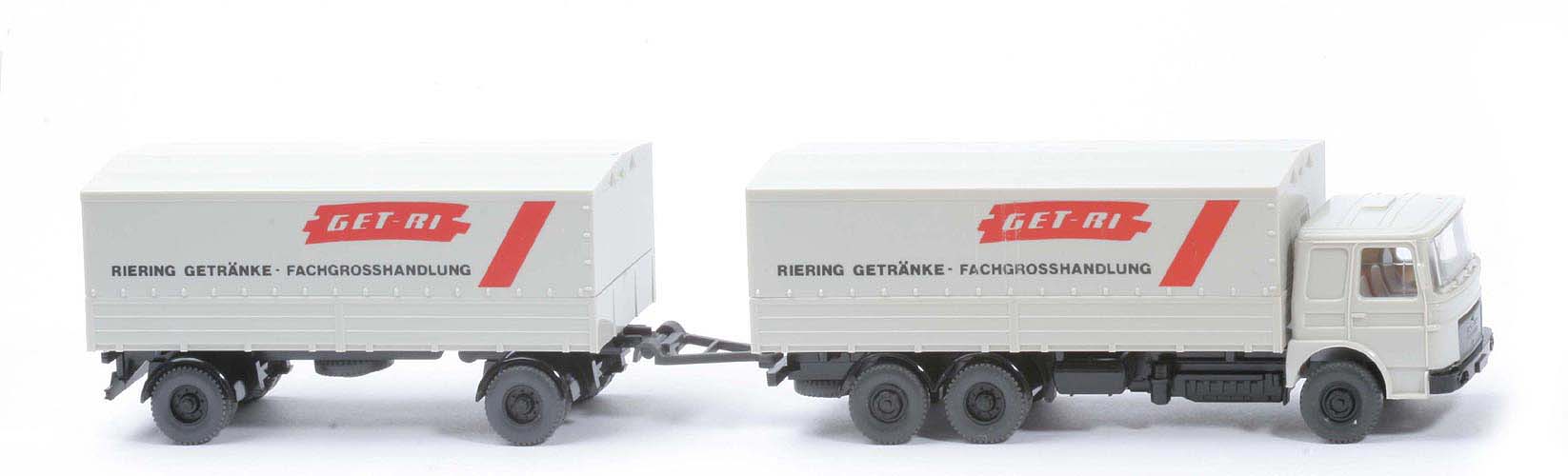 Fernlastzug MAN Büssing 22.320 UNL - lichtgrau - Riering