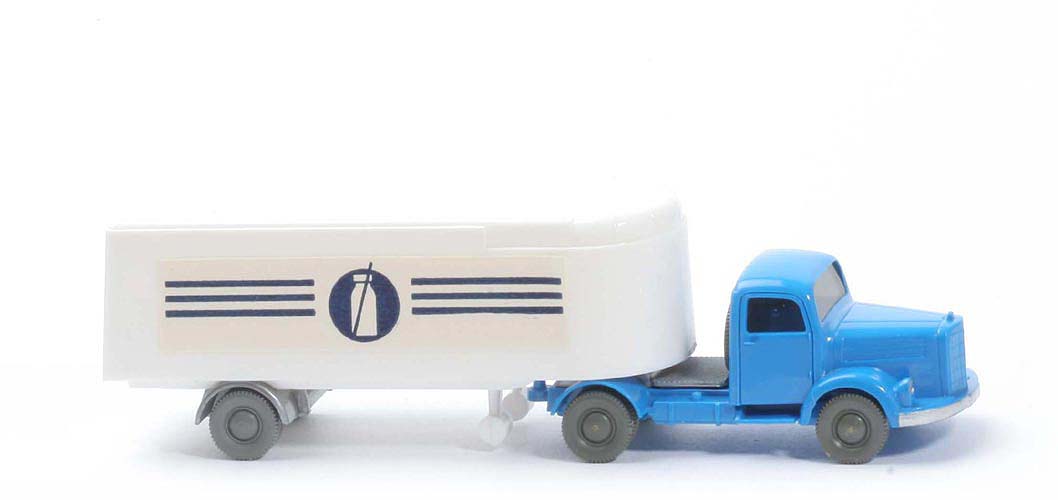 MB L 3500  S Alter Kühlsattelzug - Milchsymbol,  Kanne weiß, himmelblau / weiß - 520/21- ?