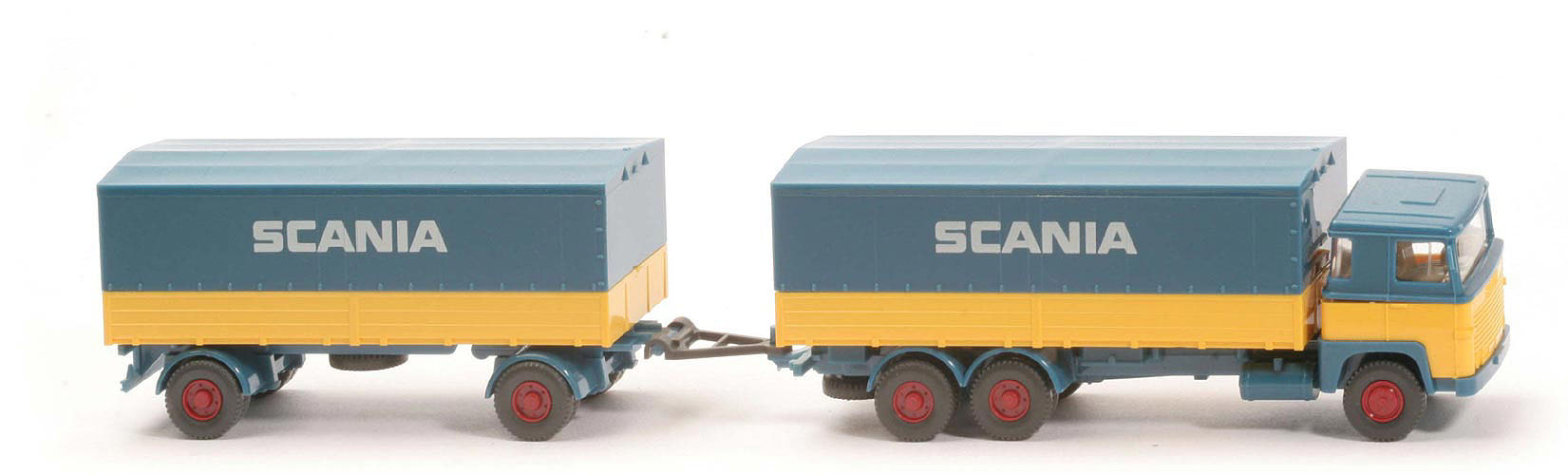 Scania 111 Fernlastzug - azurblau /gelb - 460/8b