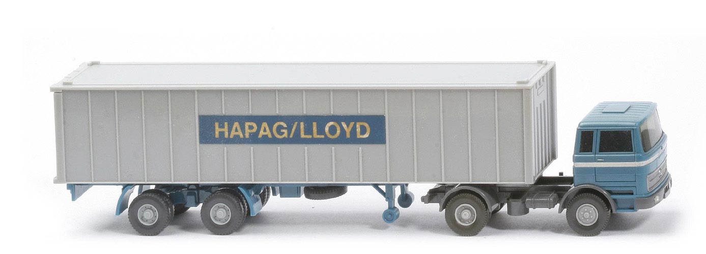 MB LPS 1620 Container-Sattelzug II - Hapag-Lloyd  hellazurblau / staubgrau - 523/12 ?
