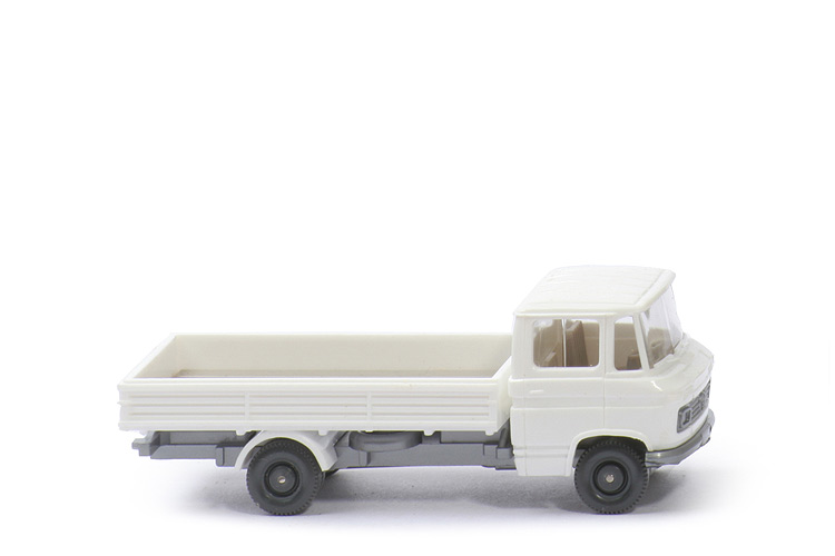 MB L 408 Pritschenwagen m. Sw - FH, PR, weiß, CH silbern - 271/3h