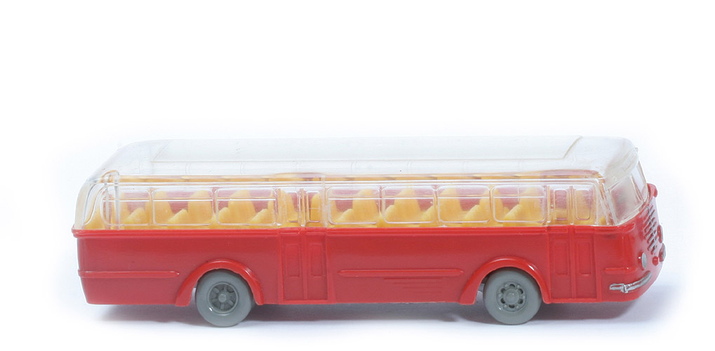 Büssing Trambus - WiK groß, o. Fahrer, blassrot, CH silber - Büssing (1) f