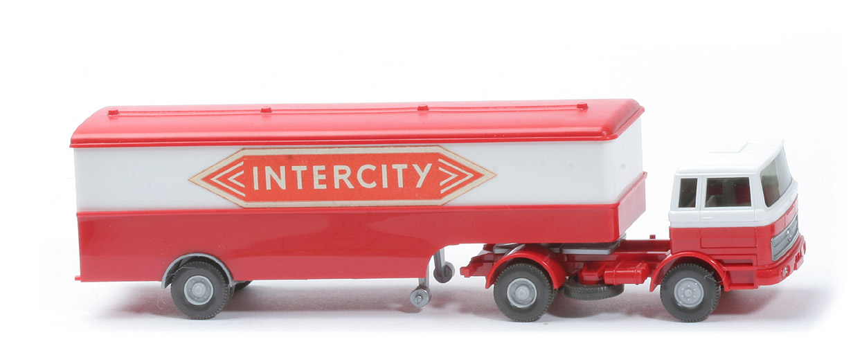MB LPS 1620 Großer Koffer-Sattelzug - INTERCITY rot - 513/9b