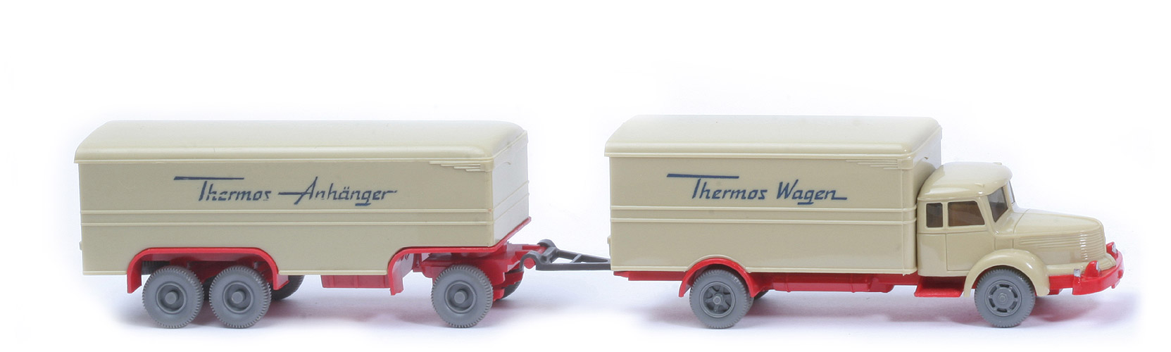Krupp Titan Thermos Wagen - Aufbau grünbeige, CH rot - 484/3d