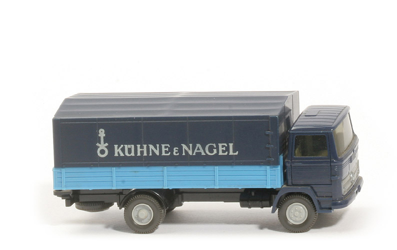 MB LP 1317 Pritsche, Kühne & Nagel - FH stahlblau, PR lichtblau, Plane stahlblau - 437/2g