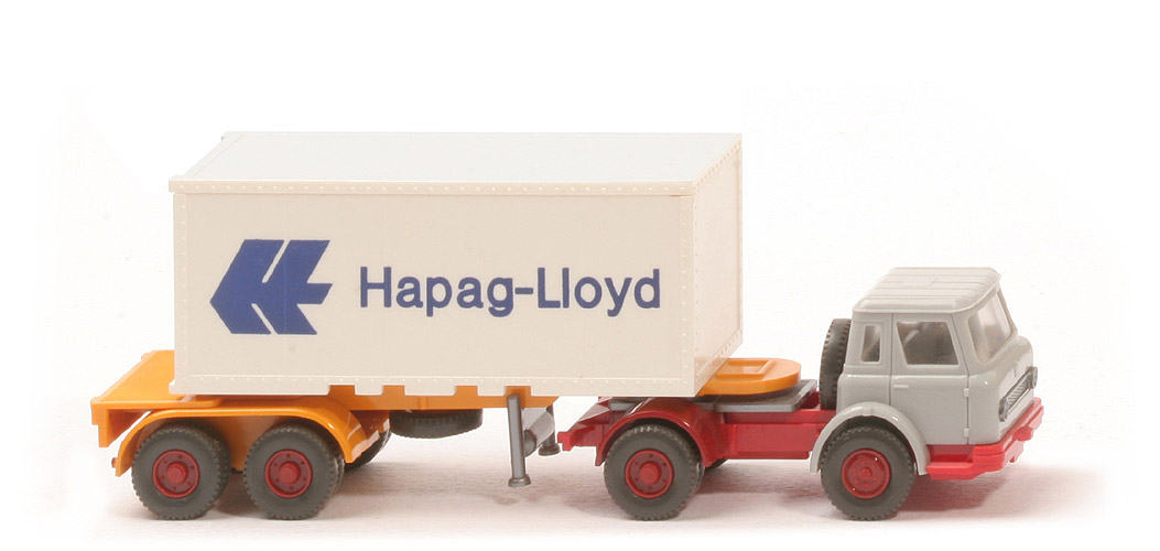 IH Container-Sattelzug 20 ft - Hapag-Lloyd neuer Container o. Nr. - Hapag-Lloyd 12