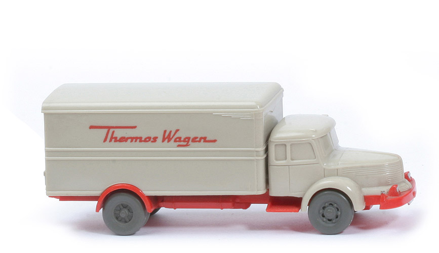 Krupp Titan uv Thermos Wagen - Aufbau dunkelbraunweiß, CH blassrot - 484/1e