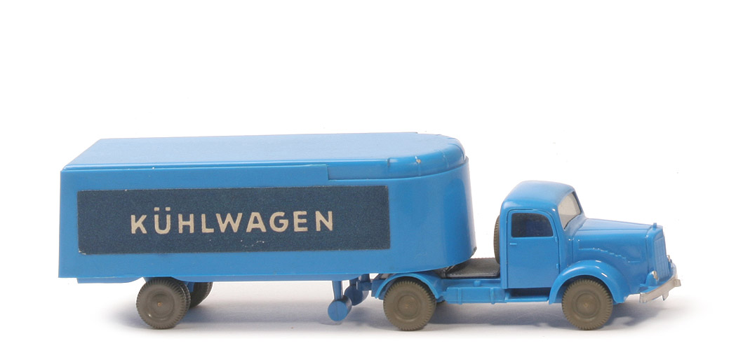 MB L 5000 S Alter Kühlsattelzug - Kühlwagen - himmelblau / himmelblau - 520/14c