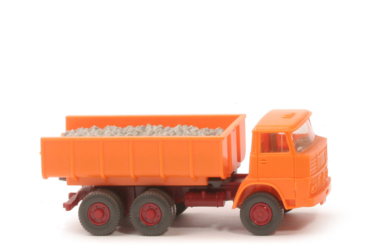 Henschel F 261 Schuttwagen - m. Lkr, rotorange/hellbraunrot - 645/2b