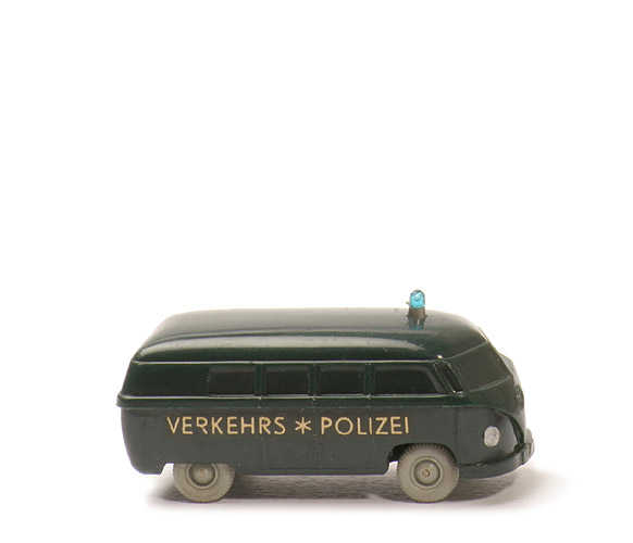 VW T1 Bus uv (Typ 3), Polizeiwagen - schwarzgrün - 1030/1a