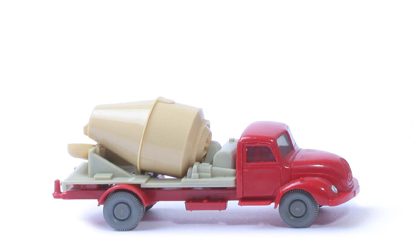 Magirus S 3500 Betontransporter - m. Blinker, Tr. hellbeige, Aufb. grünlichbeige - 532/7b