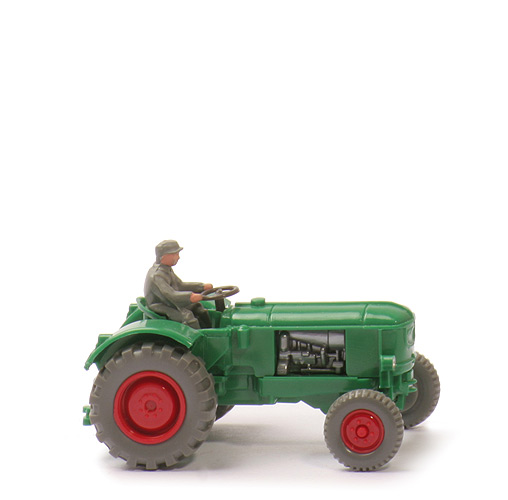 Deutz-Schlepper - grün, LKR waagerecht, m. Fahrer - 383/3b