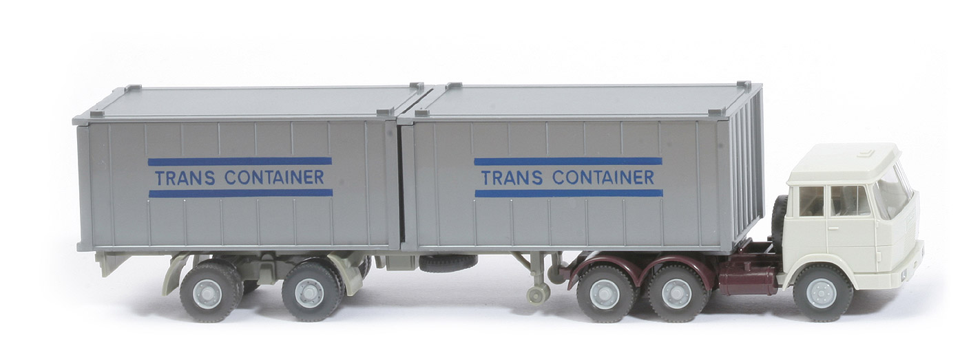 Hanomag-Henschel Container-Sattelzug - Trans Container (Druck) 2 x 20 ft , silbern - 521/12 ?