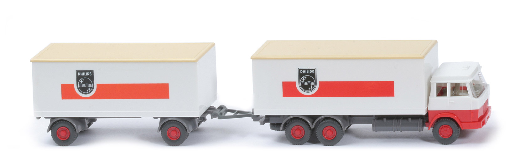 Hanomag Henschel Kofferlastzug - Philips, FH weiß/rot - 440/10h