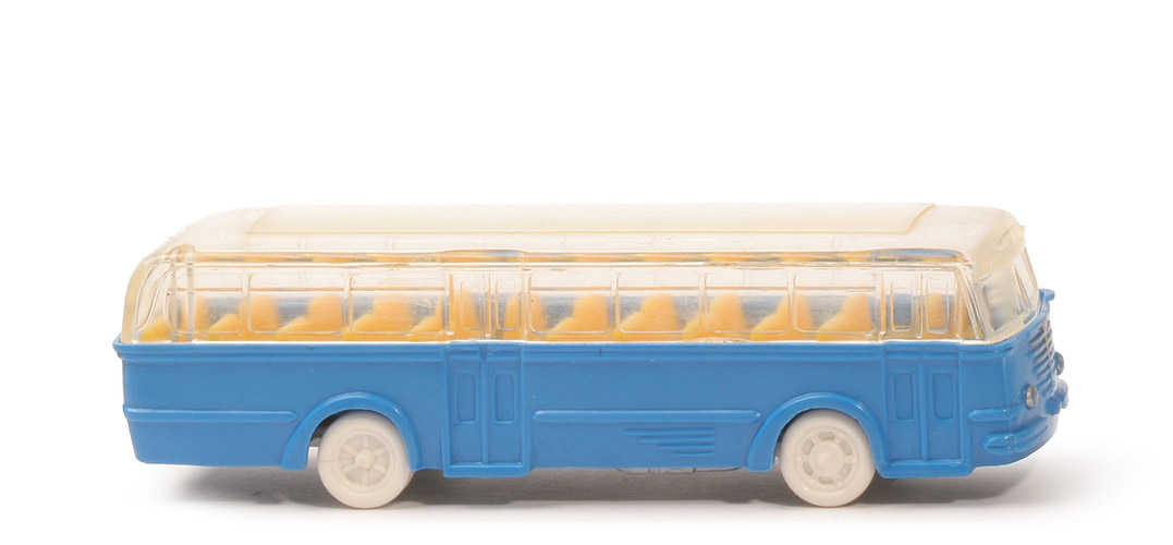 Büssing Trambus - alte Form, Fenster gerundet, himmelblau, CH silbern - 720/2c