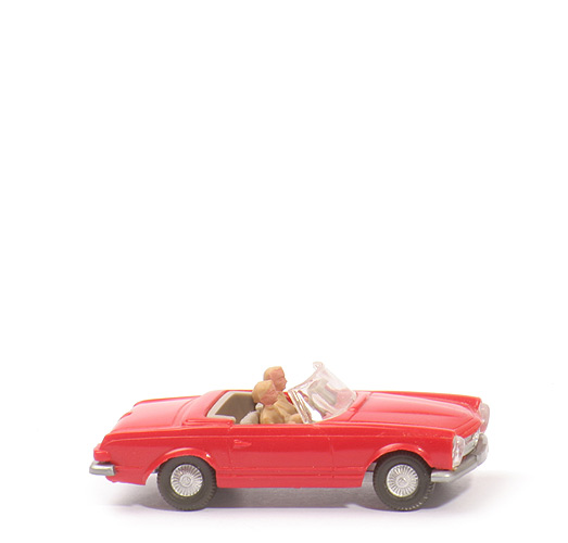 Mercedes 230 SL Cabrio - rot, AH einfach - 142/2d
