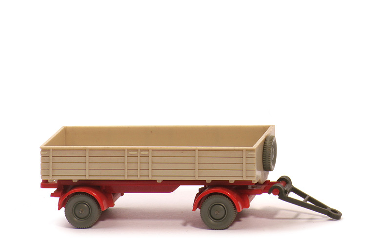 LKW-Anhänger (Typ 6) - PR hellelfenbein, CH rot, Räder 10 mm - 402/1 ?