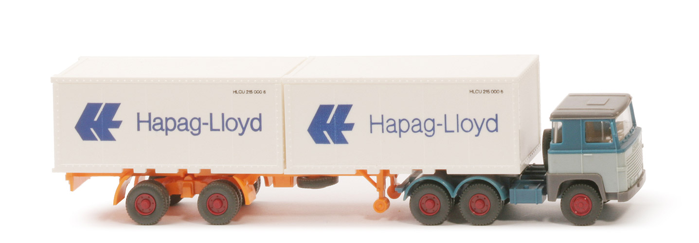Scania 111 Container-Sattelzug - Hapag-Lloyd 2 x 20 ft - 520/45b ?