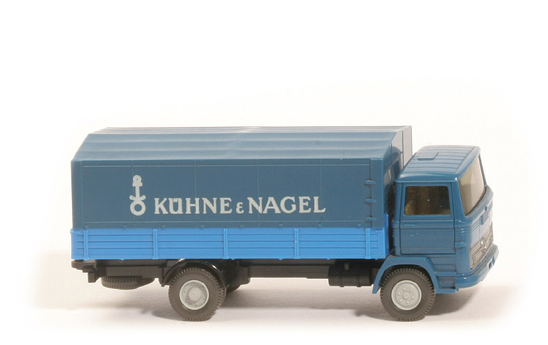 MB LP 1317 Pritsche, Kühne & Nagel - FH, Plane capriblau, PR, signalblau - 437/2d