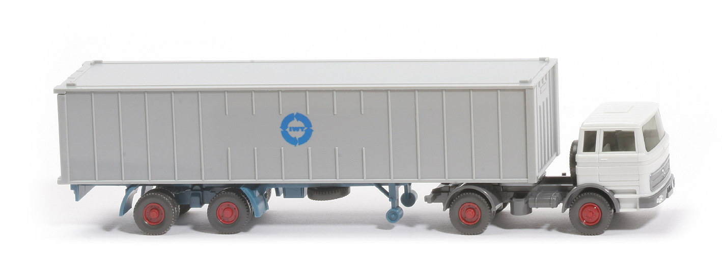 MB LPS 1620 Container-Sattelzug - IWT, 40 ft gerippt, Druck - IWT ?