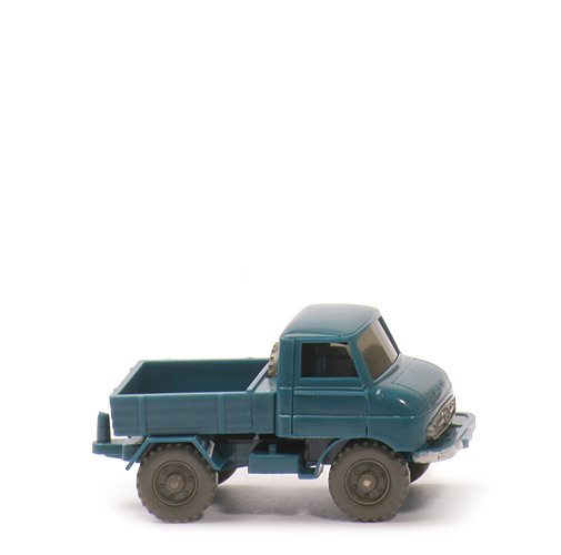 Unimog 411 geschlossen - azurblau, CH durchbrochen - 371/4a