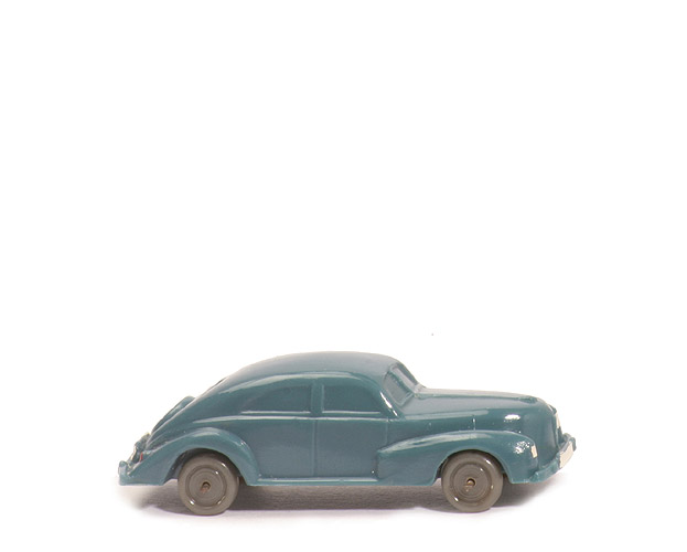 Schräghecklimousine, spitze Haube - mattgraublau, ohne Zughaken - 29/5q