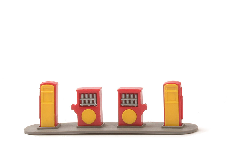 Kleine Tankstelle (Typ 3) - rot/gelb, BP WM WIKING - 820/3b