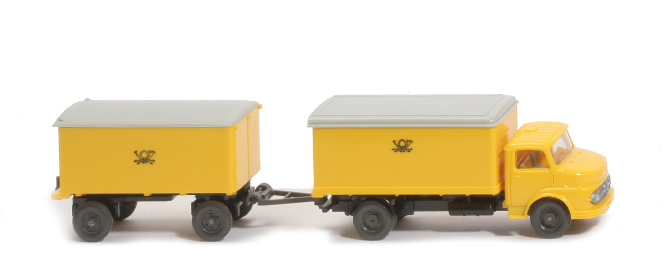 MB L 1413 Postwagen, mit Lüfter - Kotflügel integriert, Horn Druck - 550/28c