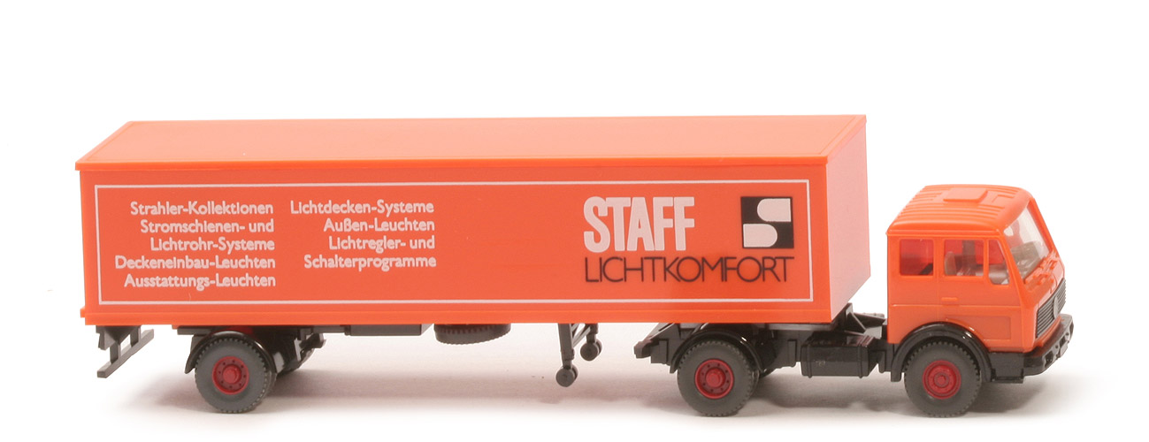 MB 1619 S Koffer-Sattelzug 2/1 - Staff, o. Spielaufnahmen Grill o. Streifen - 547/4b