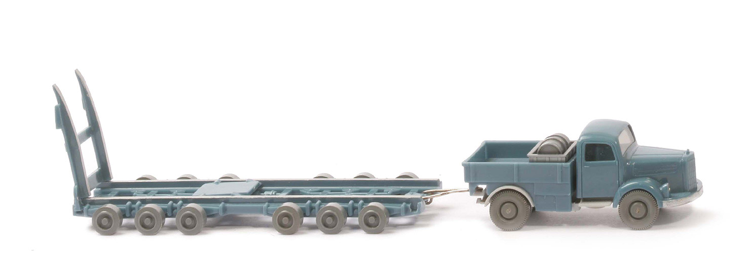 MB L 3500 S Alter Straßenroller - FH , PR mattgraublau, CH silbergrau, - 590/3c ~