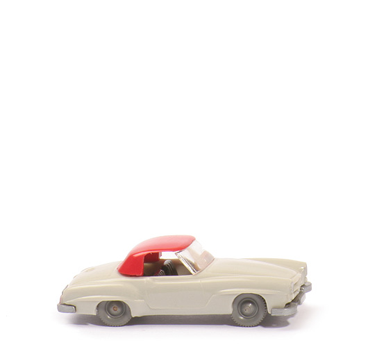 Mercedes 190 SL Coupé - achatgrau, AH längs versetzt offen - 253/5a