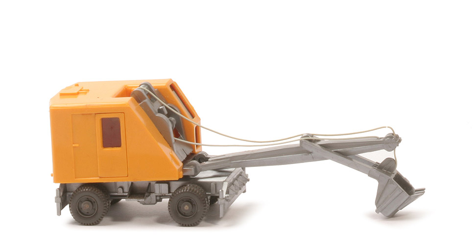 Löffelbagger mit Rädern - chromgelb, ohne "66 m" - 660/5a