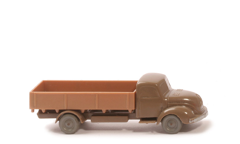 Magirus S 3500 uv Pritschen-LKW - FH, CH, blassbraun, PR ockerbraun - 420/7f