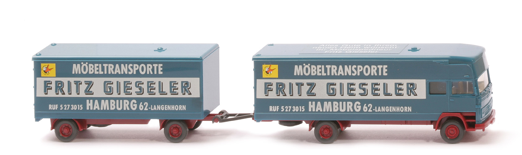 MB LP 1313 Möbel-Lastzug - Gieseler mit Zusatzbeschriftung - Gieseler