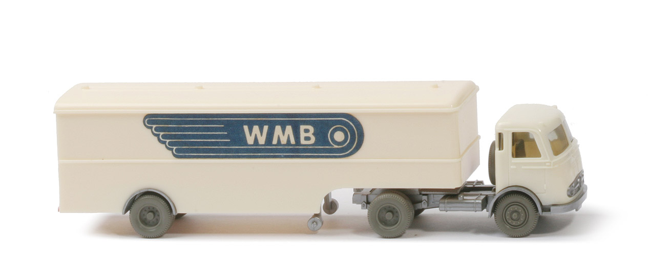 MB LPS 332 Pullman - Großer Koffer-Sattelzug - WMB - FH cremeweiß - Aufl. cremeweiß - 513/2a
