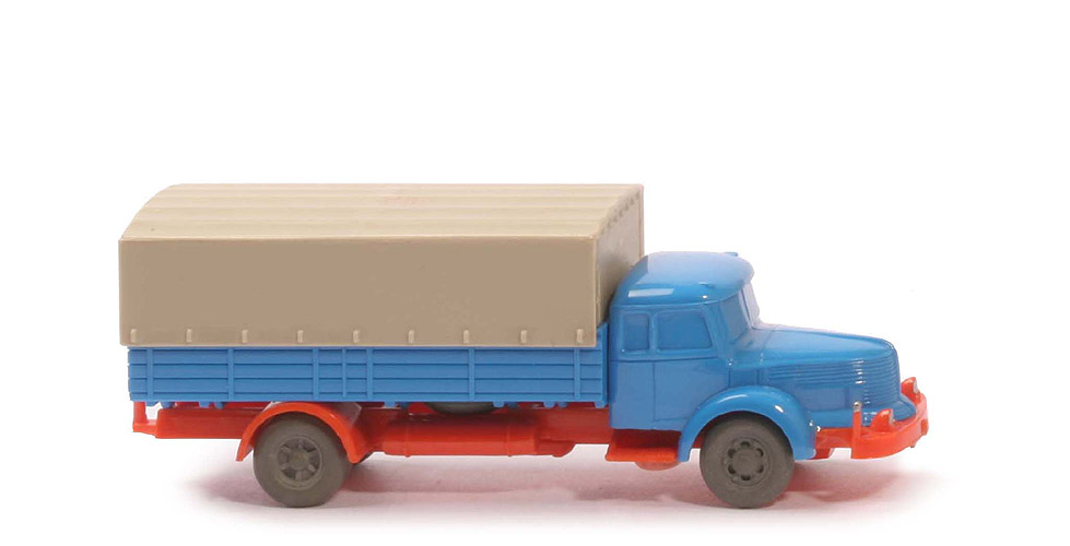 Krupp Titan uv Pritschen-LKW - FH, PR himmelblau, CH leuchtorange - 480/1d