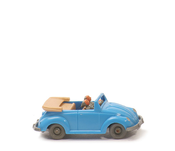 VW Käfer Cabrio mit Frontrahmen - lichtblau - 33/1b