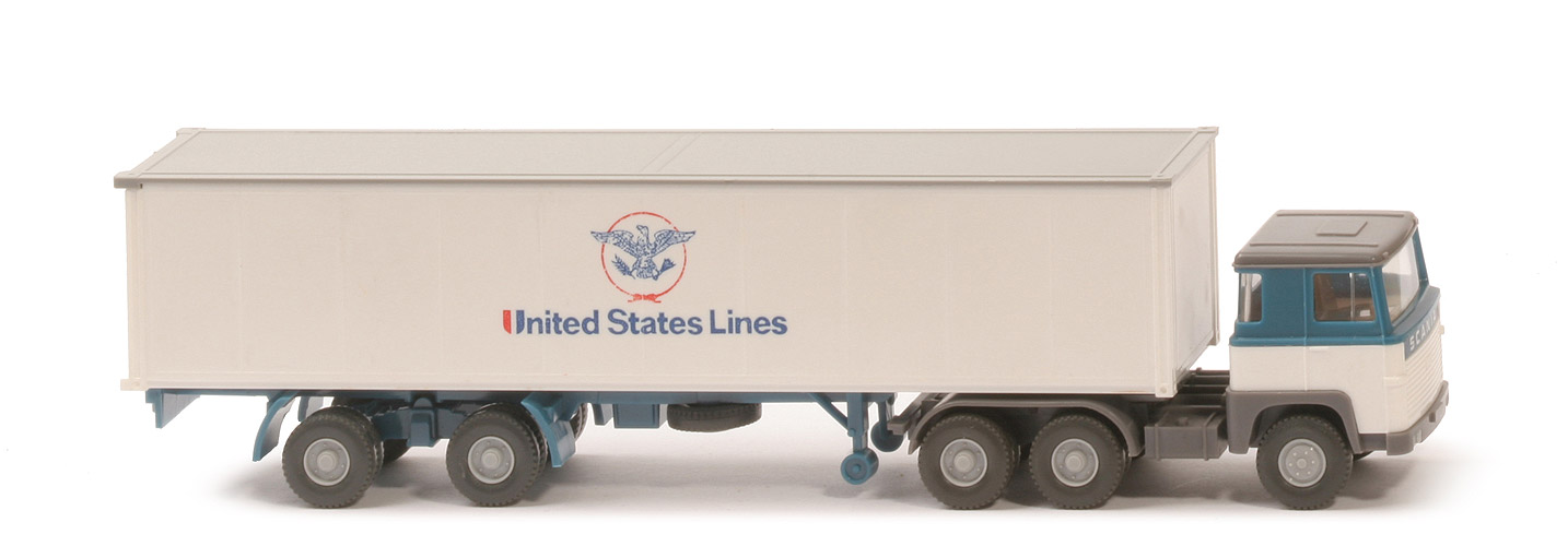 Scania 110  Container-Sattelzug - United States Lines - 520/35a