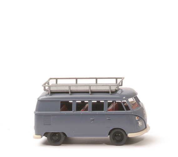 VW T1 Bus neue Form (2010) - "WM", taubenblau mit Dachgepäckträger - nicht erfasst