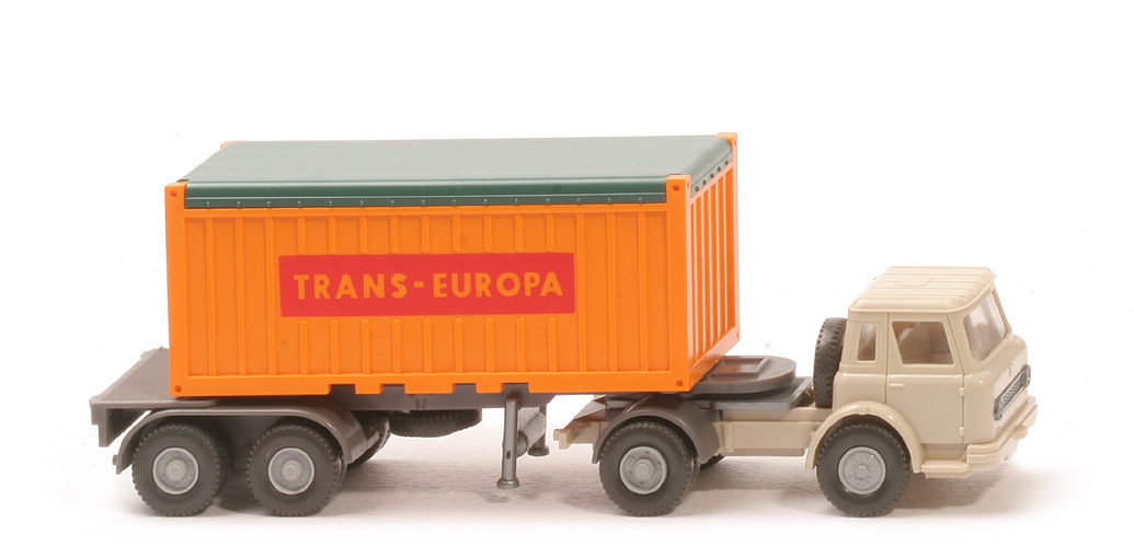 IH Container-Sattelzug 20 ft - OT Trans-Europa, ZM hellelfenbein/hellelfenbein - 526/11 ?