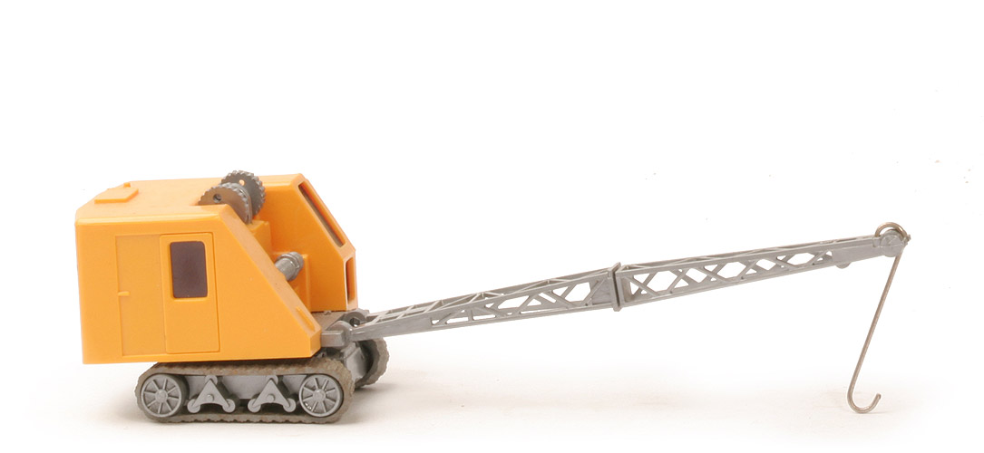 Mobilkran mit Raupen - chromgelb, mit Zahnrädern - 661/1