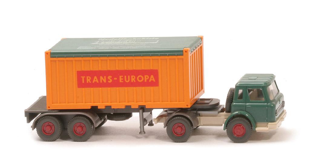 IH Container-Sattelzug 20 ft - Modellbahnkiste Pseudowerbemodell - 526/11c